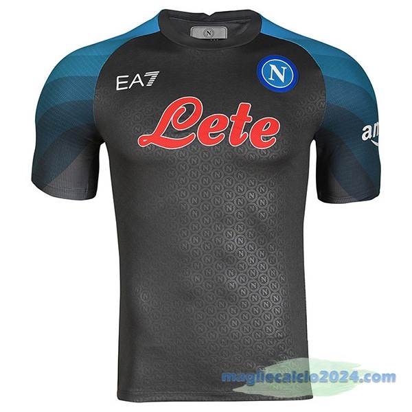 Thailandia Terza Maglia Napoli 2022 2023 Nero Azul Poco Prezzo
