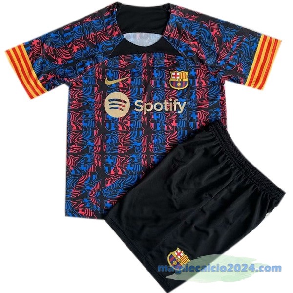 concetto Conjunto De Uomo Barcelona 2023 2024 Rosso Nero Poco Prezzo