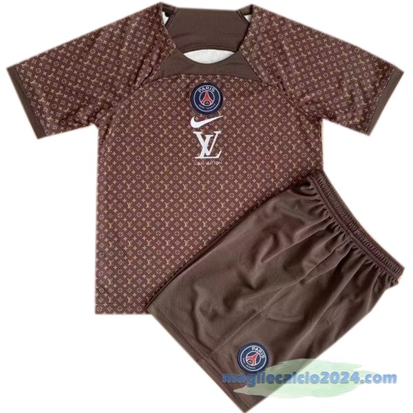 concetto Conjunto De Uomo Paris Saint Germain 2022 2023 Marrone Poco Prezzo