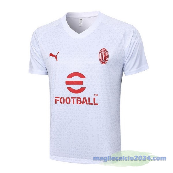 Entrenamiento AC Milan 2023 2024 Bianco Rosso Poco Prezzo