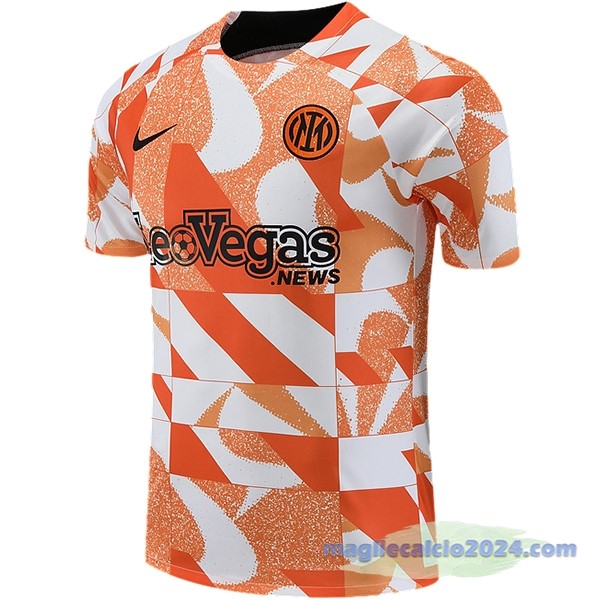 Entrenamiento Inter Milán 2023 2024 Arancione Bianco Poco Prezzo