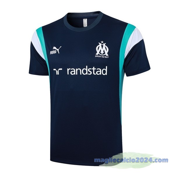 Entrenamiento Marsella 2023 2024 Blu Navy Bianco Poco Prezzo