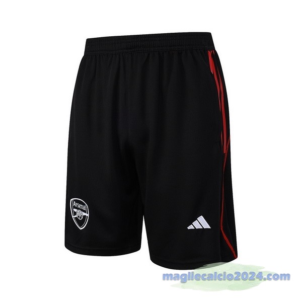Entrenamiento Pantaloni Arsenal 2023 2024 Nero Rosso Poco Prezzo
