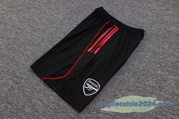 Entrenamiento Pantaloni Arsenal 2023 2024 Nero Rosso Poco Prezzo