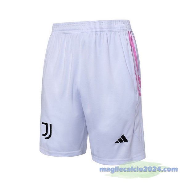 Entrenamiento Pantaloni Juventus 2023 2024 Bianco Rosa Poco Prezzo