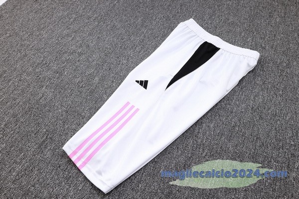 Entrenamiento Pantaloni Juventus 2023 2024 Nero Bianco Rosa Poco Prezzo