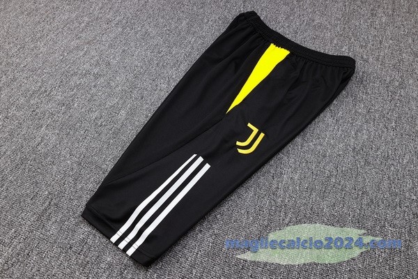 Entrenamiento Pantaloni Juventus 2023 2024 Nero Giallo Bianco Poco Prezzo