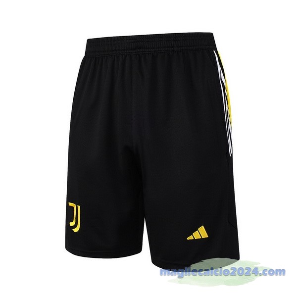 Entrenamiento Pantaloni Juventus 2023 2024 Nero Giallo Poco Prezzo
