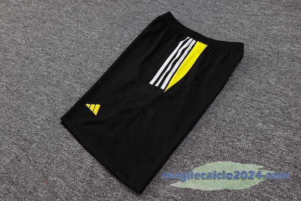 Entrenamiento Pantaloni Juventus 2023 2024 Nero Giallo Poco Prezzo