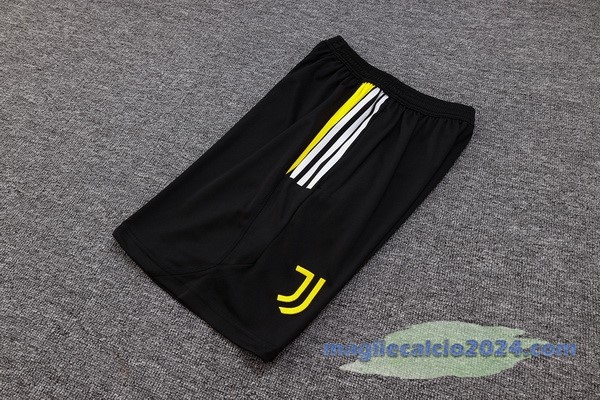 Entrenamiento Pantaloni Juventus 2023 2024 Nero Giallo Poco Prezzo