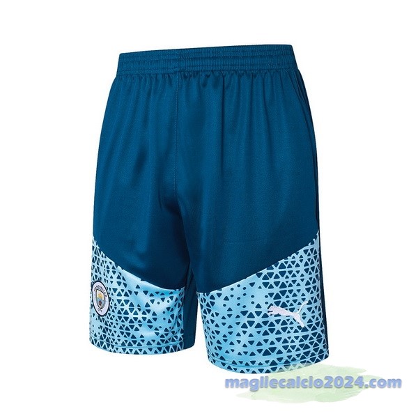 Entrenamiento Pantaloni Manchester City 2023 2024 Blu Poco Prezzo