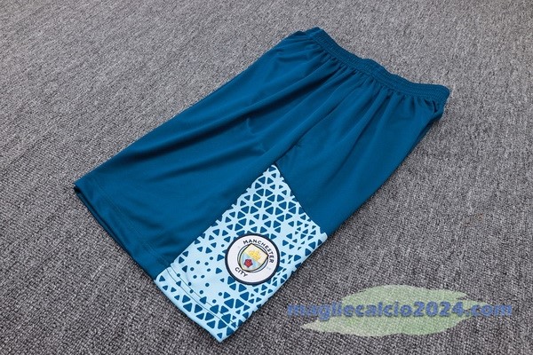 Entrenamiento Pantaloni Manchester City 2023 2024 Blu Poco Prezzo