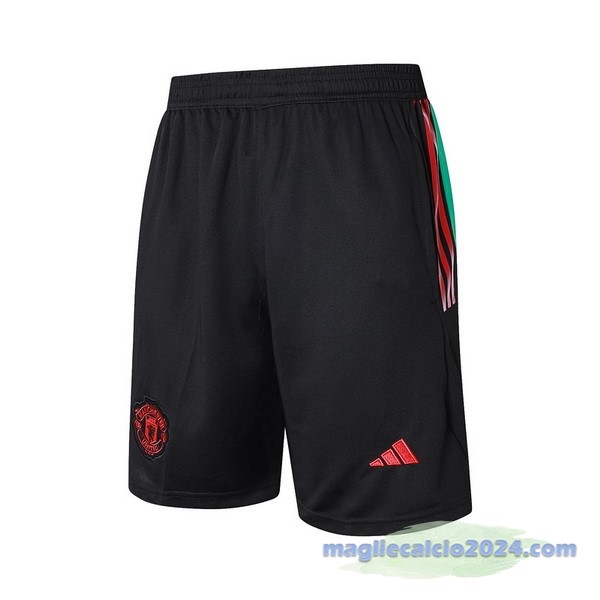 Entrenamiento Pantaloni Manchester United 2023 2024 Nero Rosso Poco Prezzo