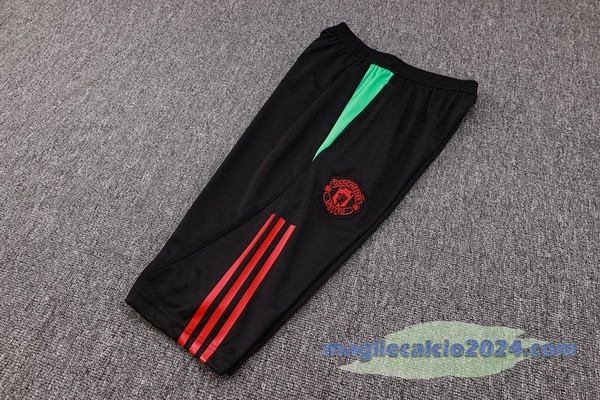 Entrenamiento Pantaloni Manchester United 2023 2024 Nero Rosso Verde Poco Prezzo