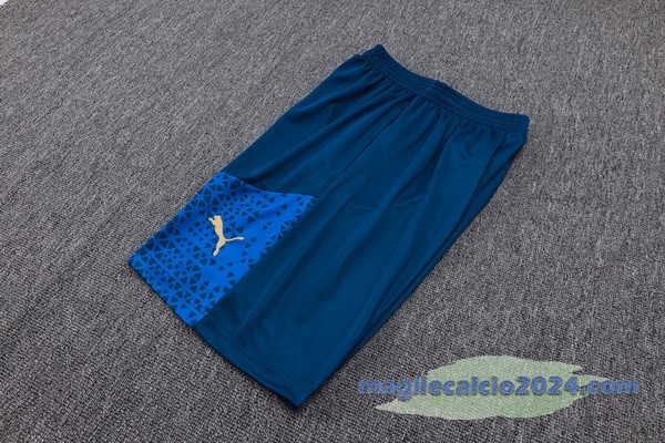 Entrenamiento Pantaloni Marsella 2023 2024 Verde Blu Poco Prezzo