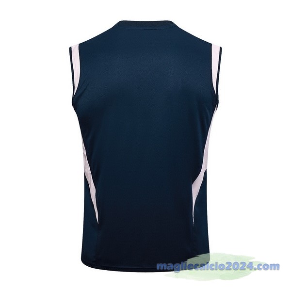 Entrenamiento Senza Maniche Ajax 2023 2024 Blu Navy Rosa Poco Prezzo