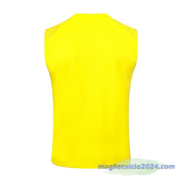 Entrenamiento Senza Maniche Borussia Dortmund 2023 2024 Giallo Nero Poco Prezzo