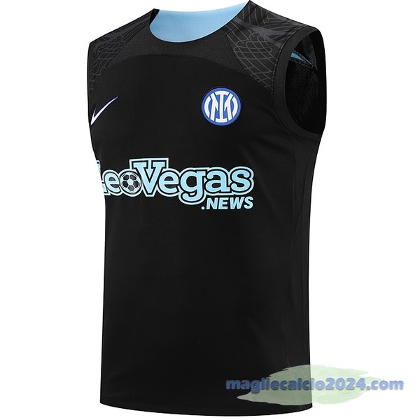 Entrenamiento Senza Maniche Inter Milán 2023 2024 Nero Poco Prezzo