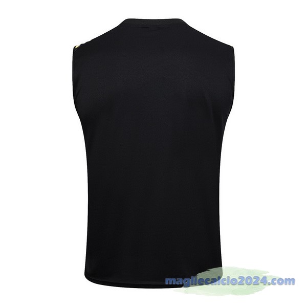 Entrenamiento Senza Maniche Juventus 2023 2024 Bianco Nero Giallo Poco Prezzo