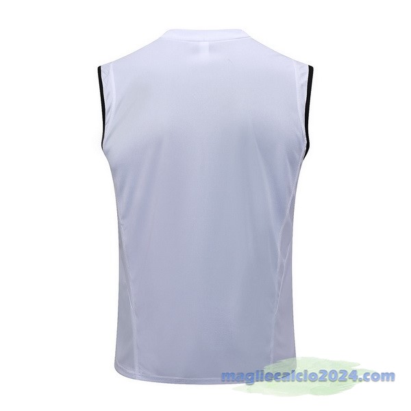 Entrenamiento Senza Maniche Juventus 2023 2024 Bianco Nero Poco Prezzo