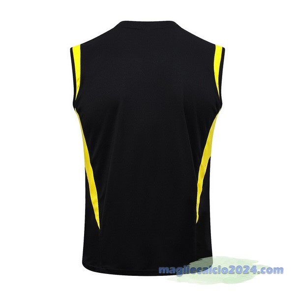 Entrenamiento Senza Maniche Juventus 2023 2024 Nero Giallo Poco Prezzo