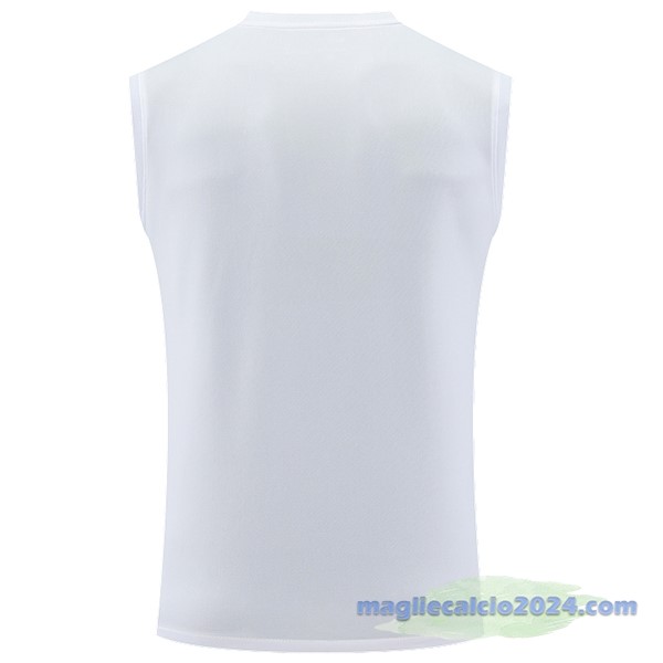 Entrenamiento Senza Maniche Leipzig 2023 2024 Bianco Blu Poco Prezzo