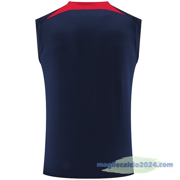 Entrenamiento Senza Maniche Leipzig 2023 2024 Blu Navy Poco Prezzo