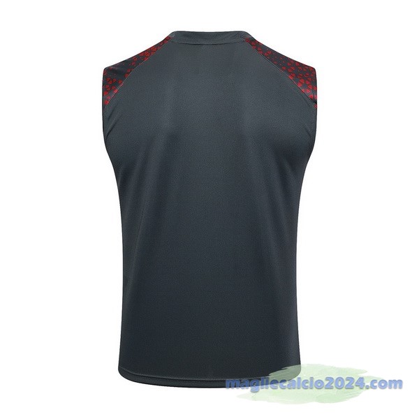 Entrenamiento Senza Maniche Manchester City 2023 2024 Rosso Grigio Poco Prezzo