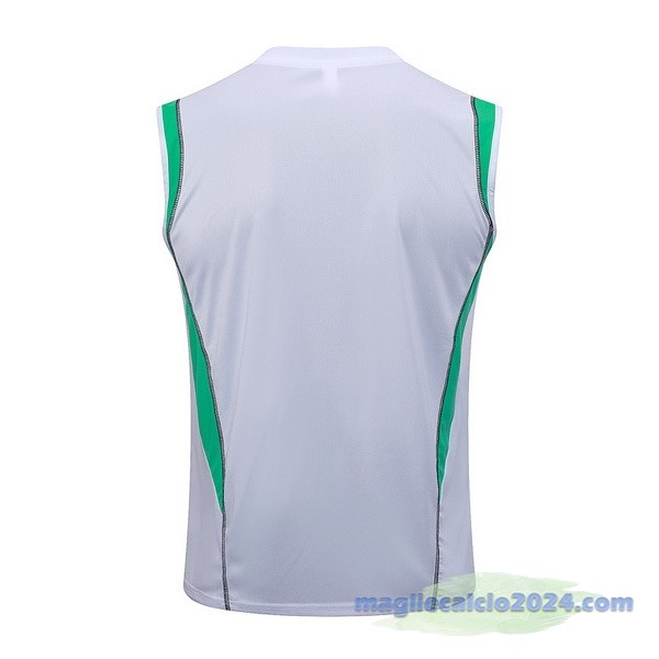 Entrenamiento Senza Maniche Manchester United 2023 2024 Bianco Verde Poco Prezzo