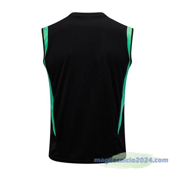 Entrenamiento Senza Maniche Manchester United 2023 2024 Nero Verde Rosso Poco Prezzo