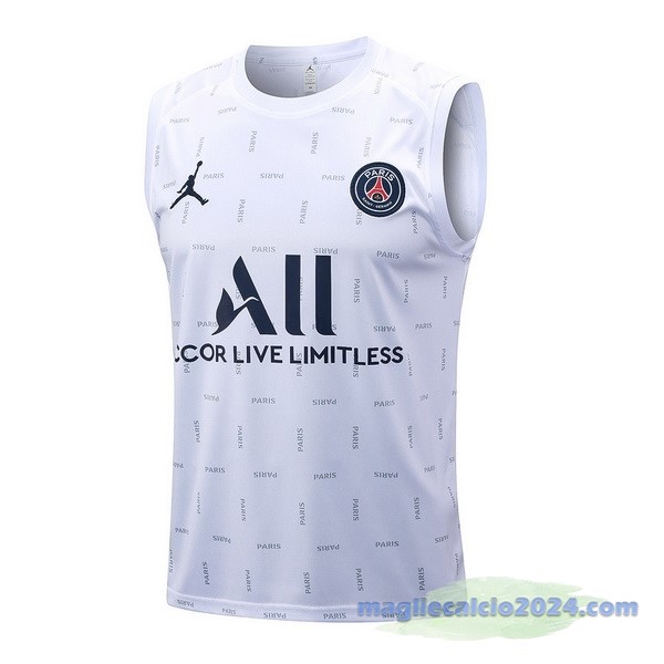 Entrenamiento Senza Maniche Paris Saint Germain 2023 2024 Bianco Poco Prezzo Entrenamiento Senza Maniche Paris Saint Germain 2023 2024 Bianco Poco Prezzo