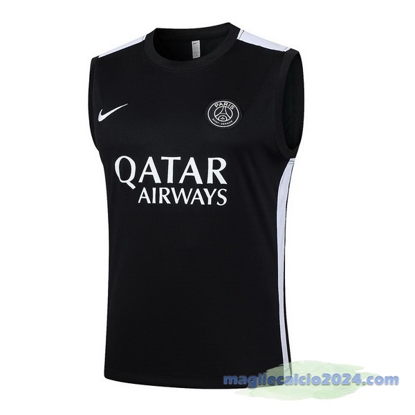 Entrenamiento Senza Maniche Paris Saint Germain 2023 2024 Nero Bianco Poco Prezzo Entrenamiento Senza Maniche Paris Saint Germain 2023 2024 Nero Bianco Poco Prezzo