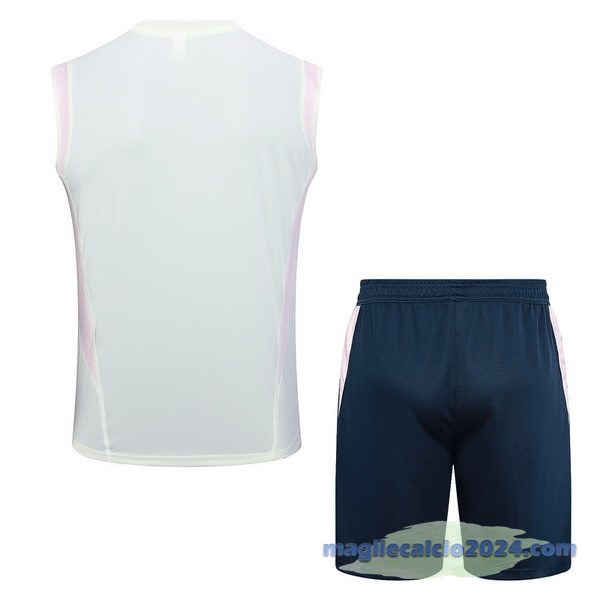 Entrenamiento Senza Maniche Set Completo Ajax 2023 2024 Verde Luce Blu Poco Prezzo