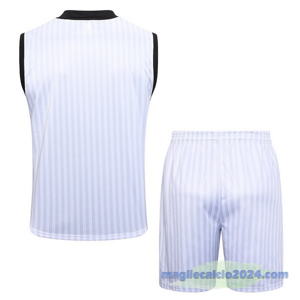 Entrenamiento Senza Maniche Set Completo Flamengo 2023 2024 Bianco I Nero Poco Prezzo