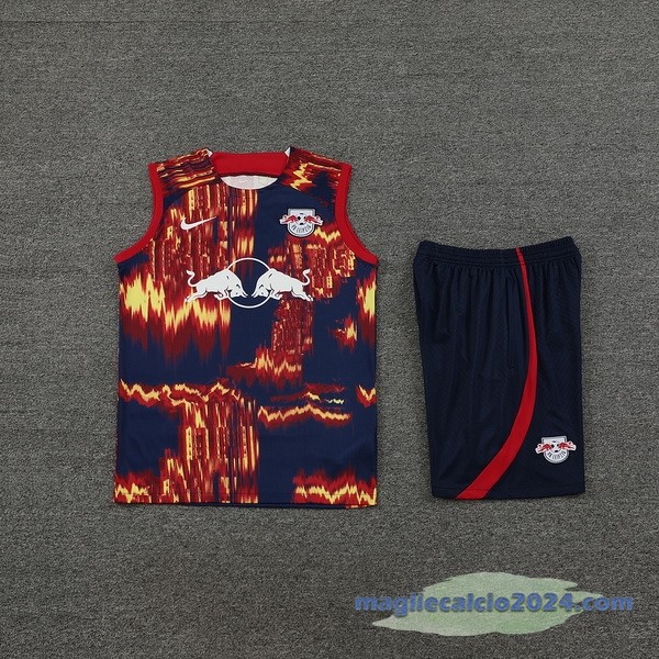 Entrenamiento Senza Maniche Set Completo Leipzig 2023 2024 Rosso Blu Poco Prezzo