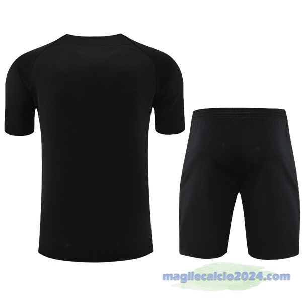 Entrenamiento Senza Maniche Set Completo Paris Saint Germain 2023 2024 Nero Rosso Blu Poco Prezzo