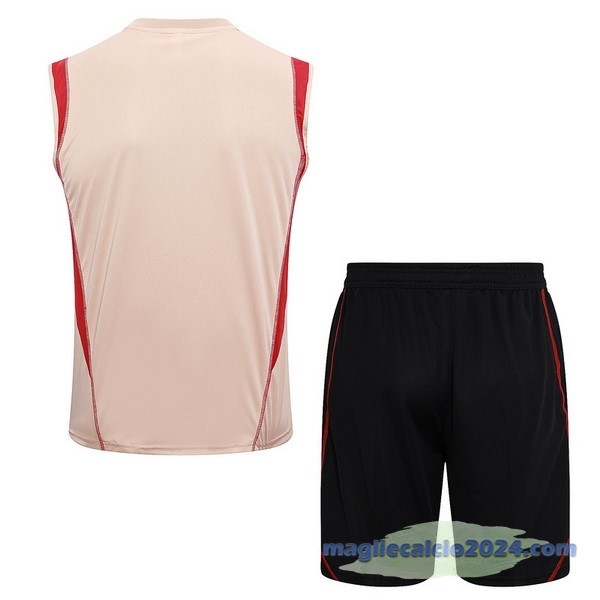 Entrenamiento Senza Maniche Set Completo São Paulo 2023 2024 Giallo Arancione Poco Prezzo