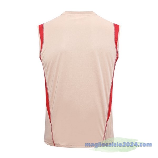 Entrenamiento Senza Maniche São Paulo 2023 2024 Giallo Arancione Poco Prezzo