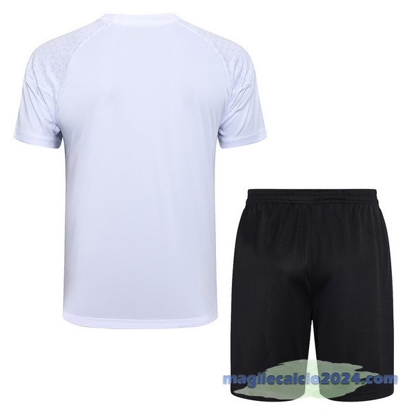 Entrenamiento Set Completo AC Milan 2023 2024 Bianco Nero Rosso Poco Prezzo