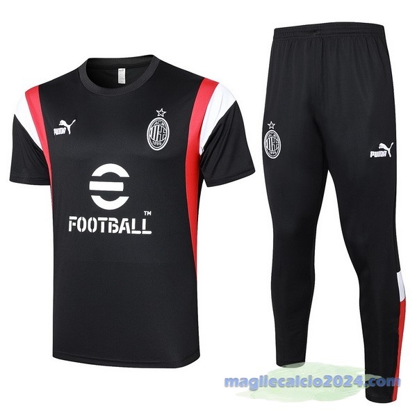 Entrenamiento Set Completo AC Milan 2023 2024 Nero Rosso Bianco Poco Prezzo