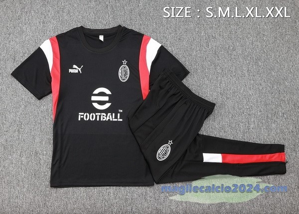 Entrenamiento Set Completo AC Milan 2023 2024 Nero Rosso Bianco Poco Prezzo