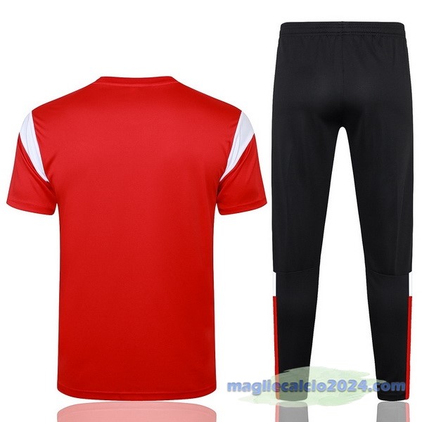 Entrenamiento Set Completo AC Milan 2023 2024 Rosso I Nero Bianco Poco Prezzo