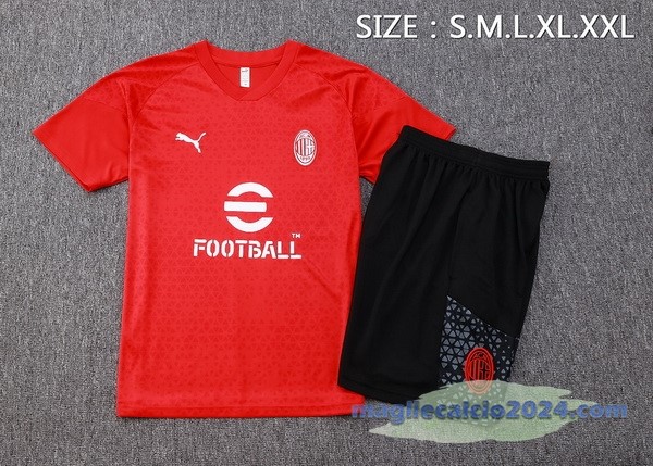 Entrenamiento Set Completo AC Milan 2023 2024 Rosso Nero Grigio Poco Prezzo