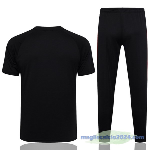 Entrenamiento Set Completo AC Milan 2023 2024 Rosso Nero Poco Prezzo