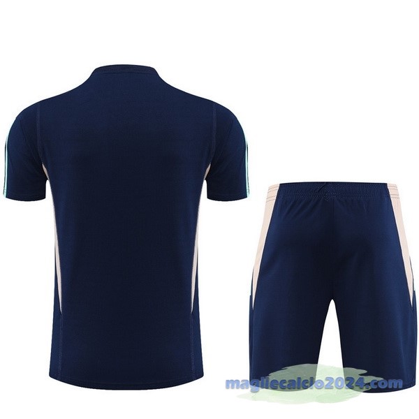 Entrenamiento Set Completo Ajax 2023 2024 Blu Navy I Rosa Poco Prezzo