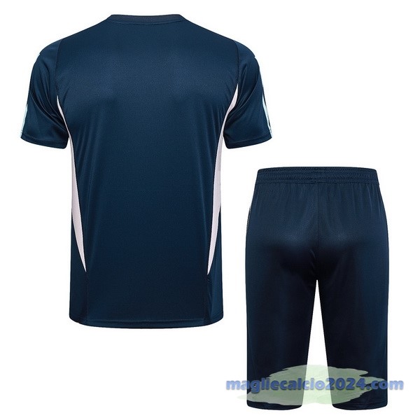 Entrenamiento Set Completo Ajax 2023 2024 Blu Navy Rosa Poco Prezzo