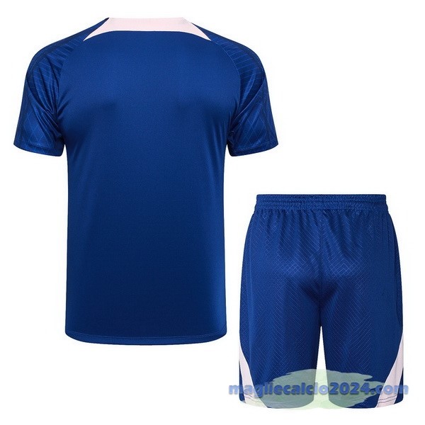 Entrenamiento Set Completo Atlético Madrid 2023 2024 Blu Rosa Poco Prezzo