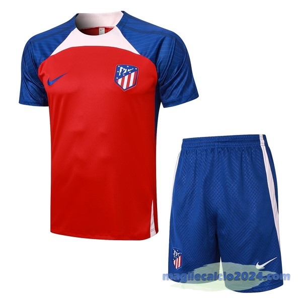 Entrenamiento Set Completo Atlético Madrid 2023 2024 Rosso Blu Rosa Poco Prezzo
