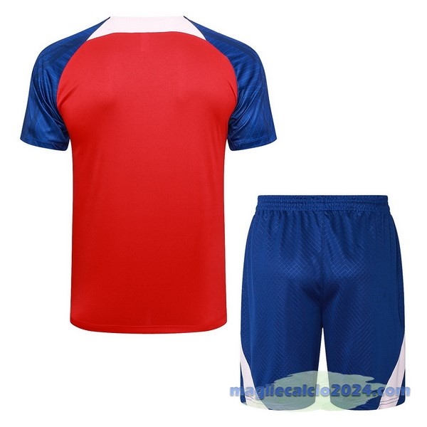 Entrenamiento Set Completo Atlético Madrid 2023 2024 Rosso Blu Rosa Poco Prezzo