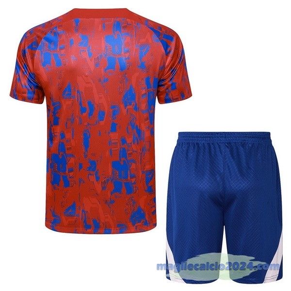 Entrenamiento Set Completo Atlético Madrid 2023 2024 Rosso I Blu Poco Prezzo
